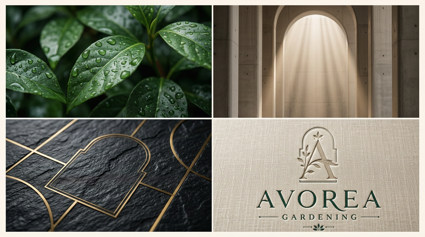 AVOREA mood and logo board